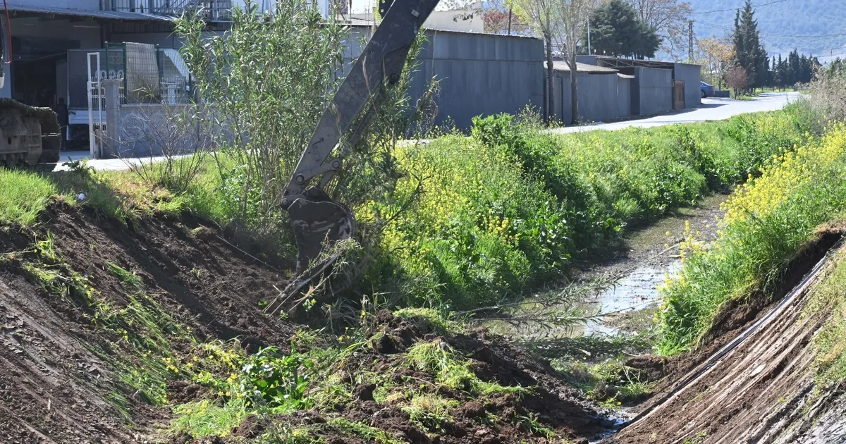 Manisa Akhisar’da dere temizliği