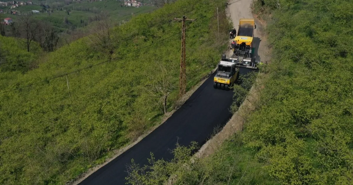 Ordu Altınordu’da grup yolu asfaltlanıyor