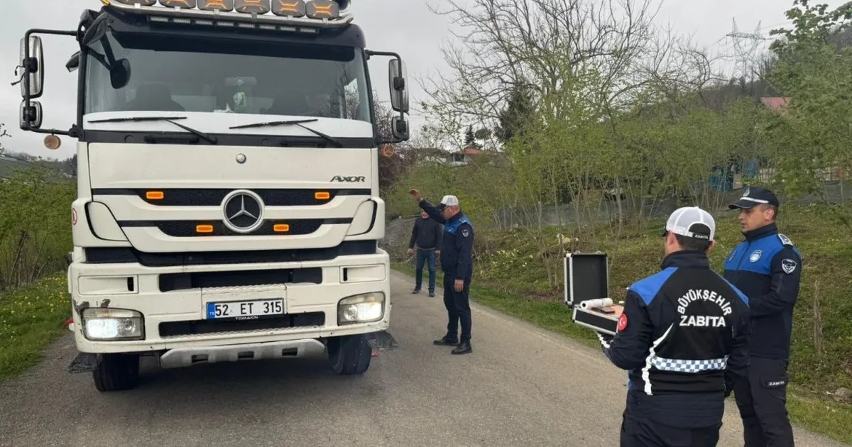 Ordu’da ağır tonajlı araçlara sıkı denetim