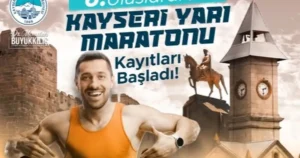 Kayseri Büyükşehir Belediyesi öncülüğünde düzenlenen Uluslararası Kayseri Yarı Maratonu için