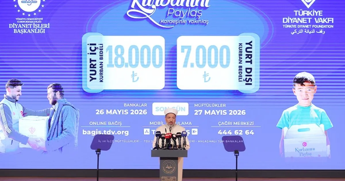 Vekaletle kurban kesim bedeli belli oldu