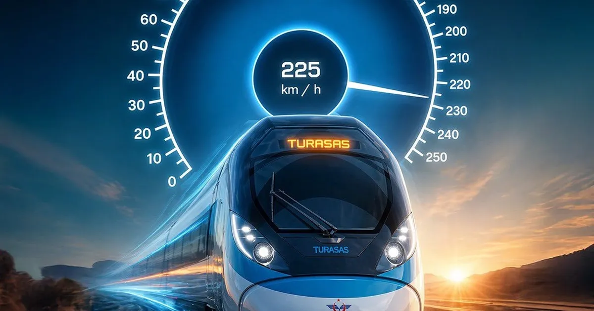 Yerli Hızlı Tren testte 225 km/s hıza ulaştı