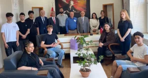 Erasmus+ projesi kapsamında Almanya'nın Duisburg şehrinden Bursa'ya gelen öğrenci ve