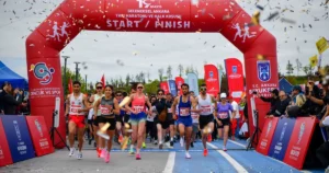 Ankara Büyükşehir Belediyesi’nin ATA Çiftliği’nde düzenlediği Geleneksel Ankara Yarı Maratonu