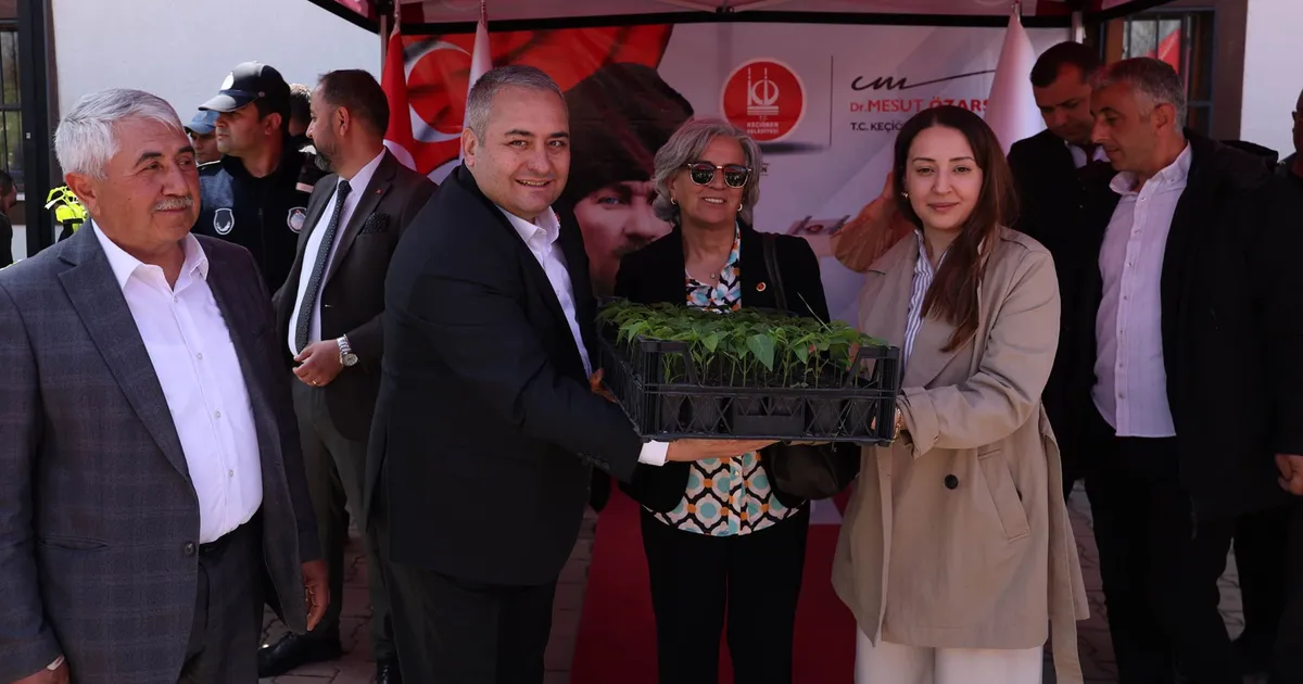 Ankara Keçiören’de çiftçilere fide desteği