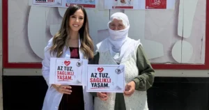 Batman'ın Kozluk ilçesinde Dünya Tuza Dikkat Haftası kapsamında farkındalık çalışması