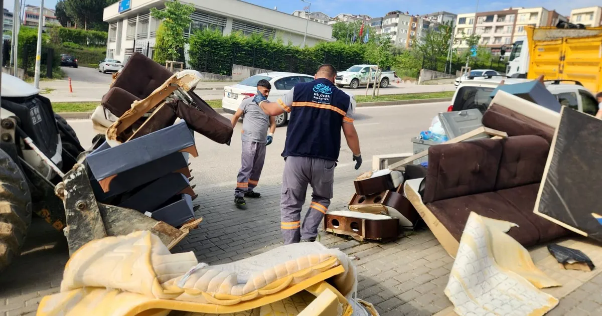 Bursa Nilüfer Belediyesi bayram boyunca sahada