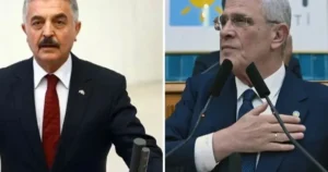 MHP Genel Sekreteri İsmet Büyükataman, İYİ Parti Genel Başkanı Müsavat
