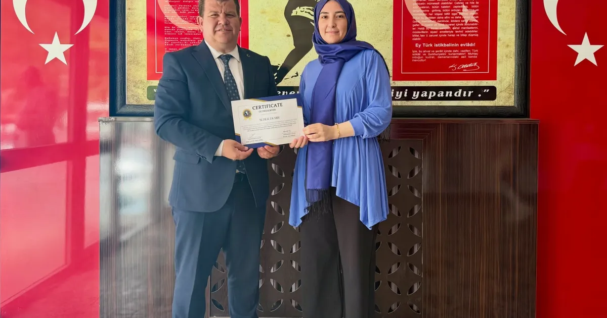 Edirne’de Keşanlı eğitimciye uluslararası başarı ödülü