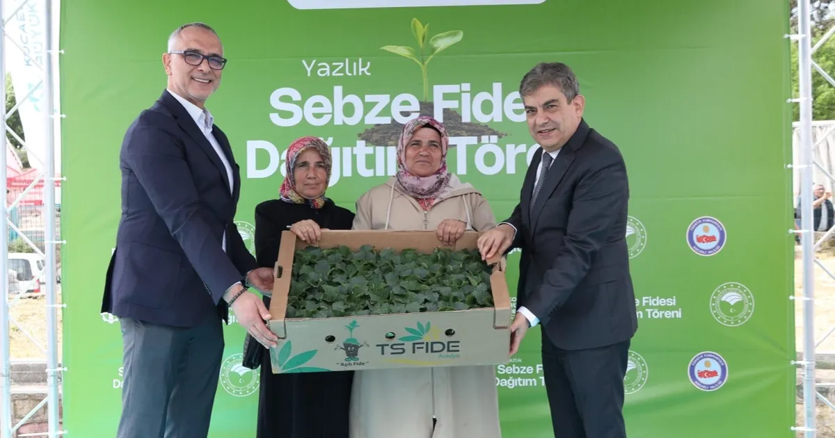 Gebzeli çiftçiye 500 bin sebze fidesi desteği