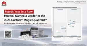 Huawei, 2026 Gartner® Magic Quadrant™ raporunda üst üste dördüncü kez