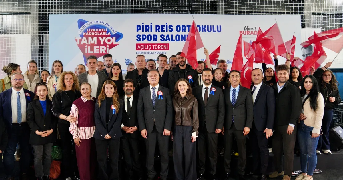 İstanbul Ataşehir’de okul bahçesine modern spor salonu