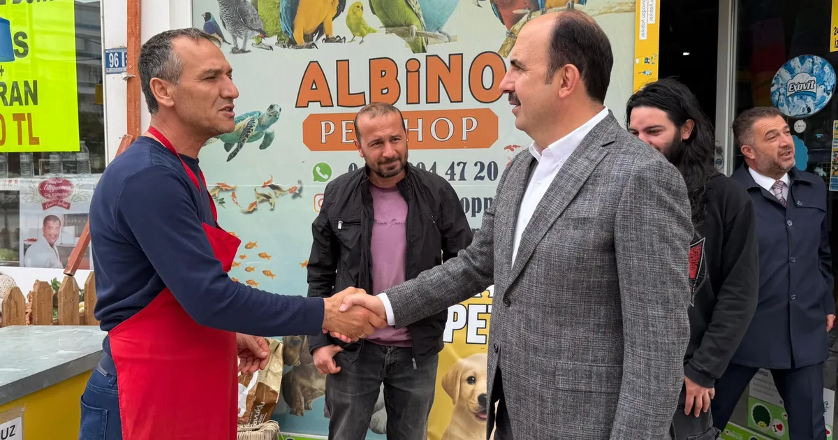 Konya Meram’da başkanlardan esnaf ziyareti