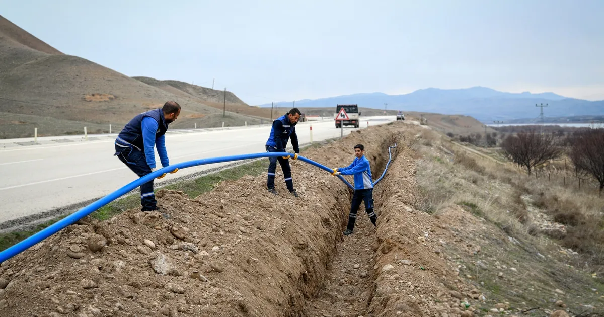 Malatya Yazıhan’da içme suyu hattı yenileniyor