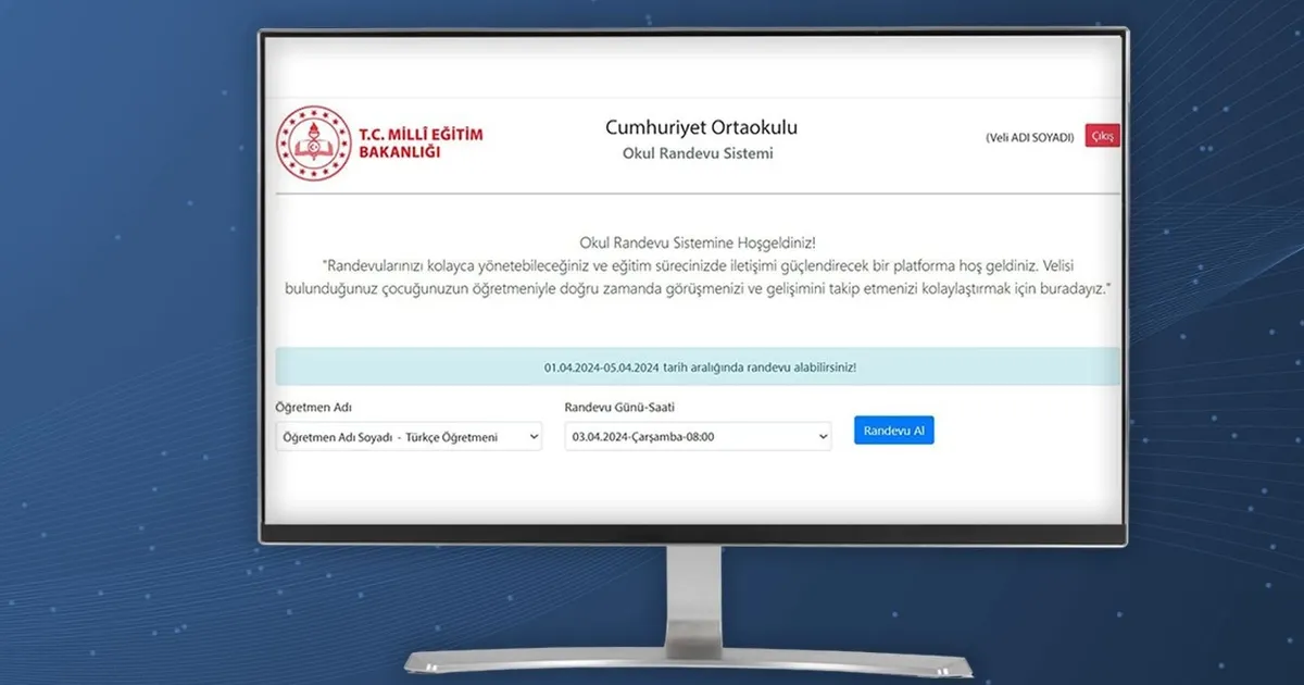 Okullarda güvenliğe yeni adım… Veli Randevu Sistemi yenileniyor