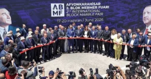 Afyonkarahisar’da bu yıl ikinci kez düzenlenen Blok Mermer Fuarı, Ticaret