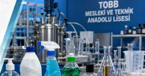 Ağrı TOBB Mesleki ve Teknik Anadolu Lisesi öğrencileri, okul laboratuvarlarında
