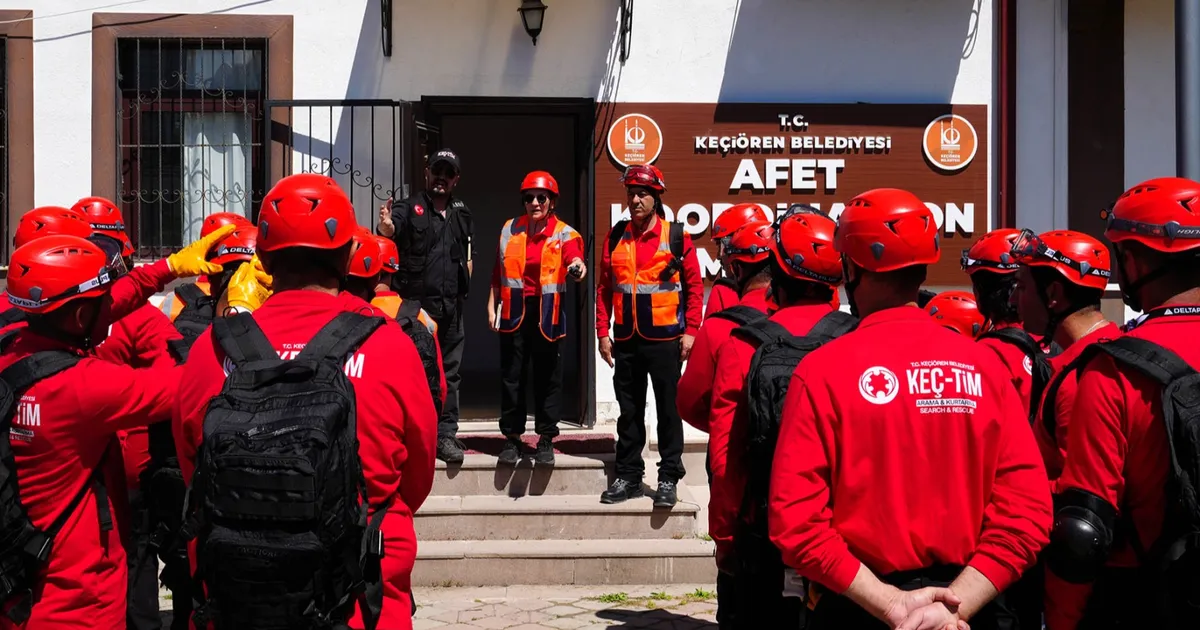 Ankara Keçiören’in Arama Kurtarma Ekibi eğitimlerini tamamladı