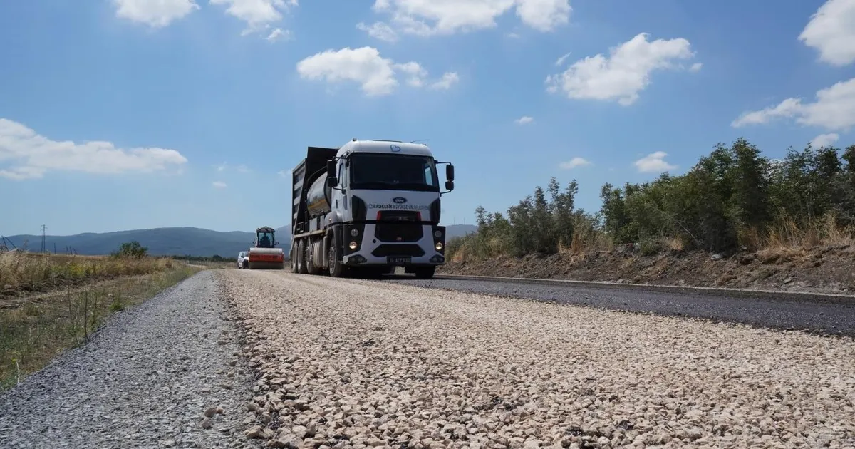 Balıkesir’de Manyas-Susurluk yol çalışması başladı