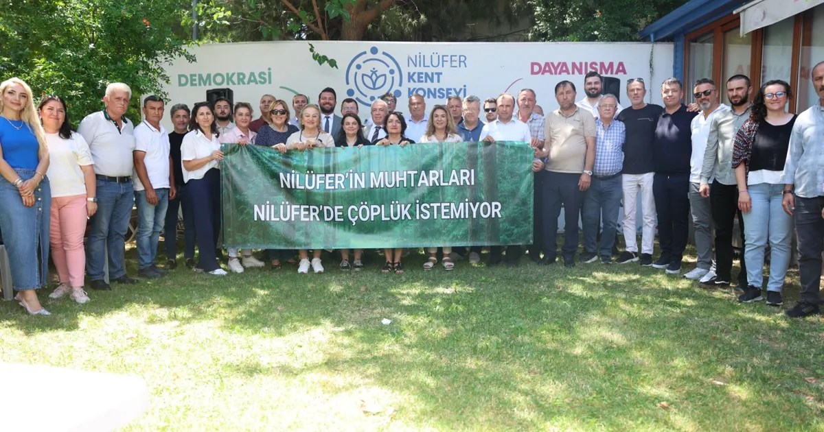 Bursa Nilüfer katı atık tesisine karşı tek ses oldu