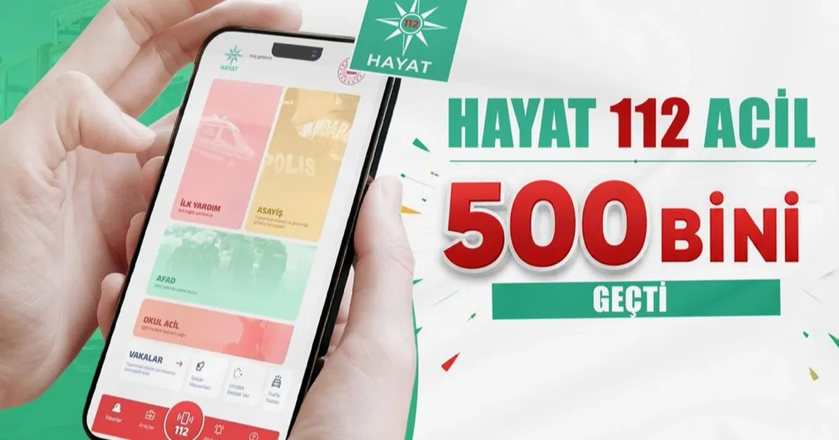 HAYAT 112 Acil kullanıcıları 522 bini aştı!