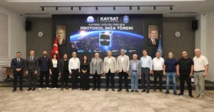 Kayseri Melikgazi Belediyesi Meclis Salonu’nda uydu ve teknoloji alanında Kayseri’nin