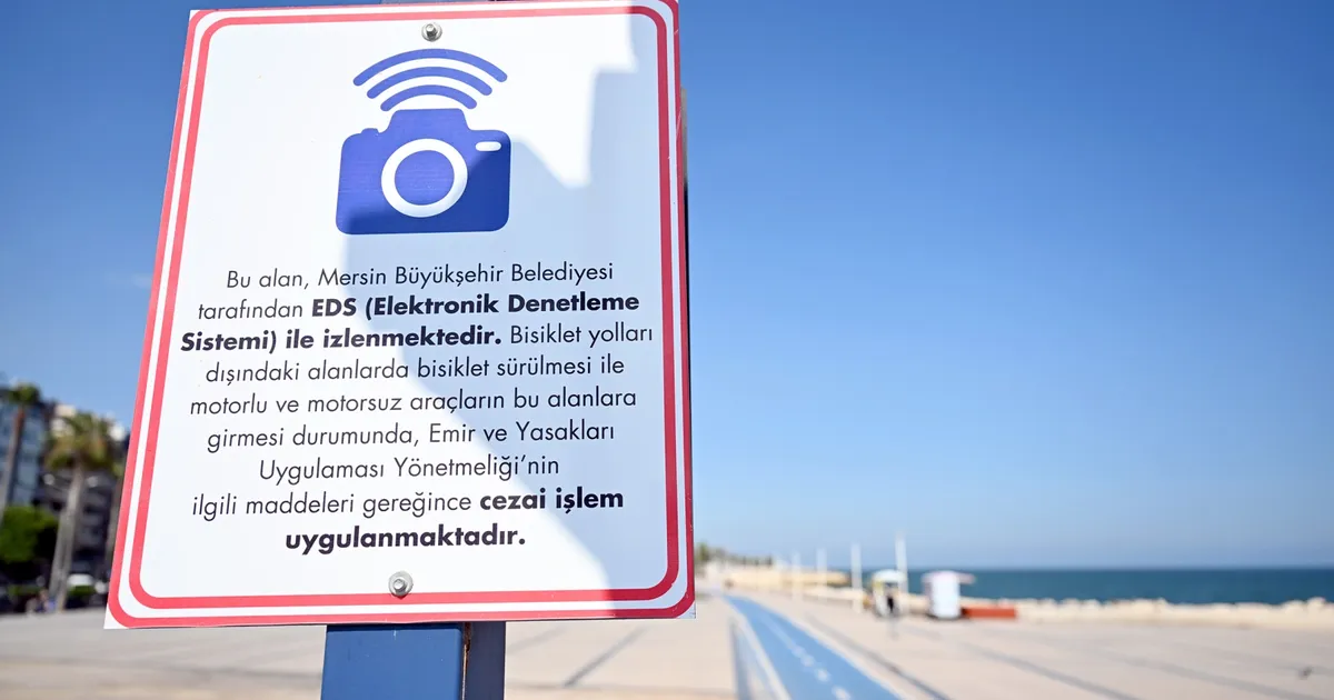 Mersin sahil şeridine 7/24 elektronik denetleme sistemi