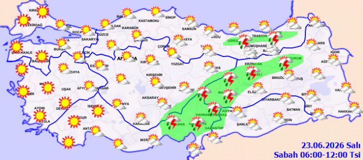 Meteoroloji’den sağanak ve toz taşınımı uyarısı