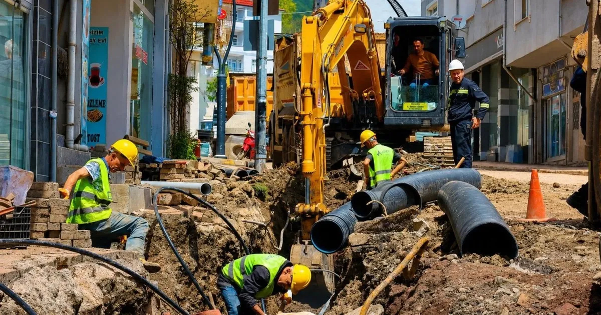 Ordu Aybastı’da 60 yıllık altyapı yatırımı sona yaklaştı