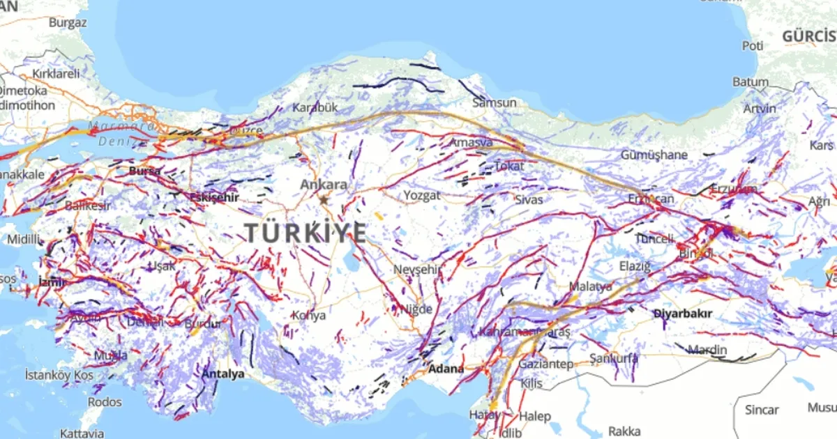 Türkiye’nin diri fay haritası güncellendi… Diri faylar 700’e yükseldi!