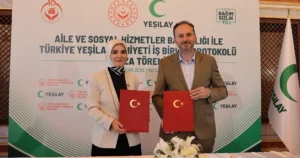 Aile ve Sosyal Hizmetler Bakanlığı ile Türkiye Yeşilay Cemiyeti arasında