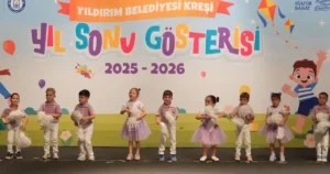 Yıldırım Belediyesi Kreşi’nde eğitim gören öğrenciler için düzenlenen yıl sonu