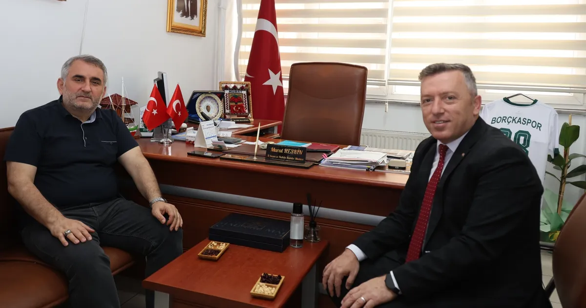 AÇÜ Rektörü Aydın’dan Basın Müdürü Keskin’e ziyaret