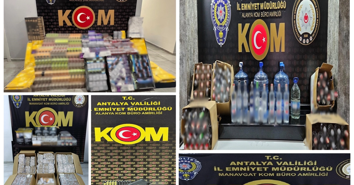 Antalya’da kaçakçılık operasyonları… 19 şüpheliye adli işlem