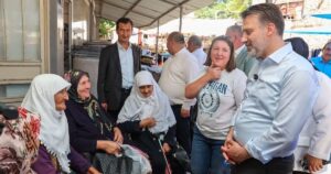 Bursa Büyükşehir Belediyesi Başkan Vekili Şahin Biba, ilçe ziyaretleri kapsamında