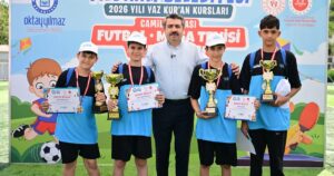 Yıldırım Belediyesi’nin katkılarıyla düzenlenen 'Yaz Kur’an Kursları Camiler Arası Futbol