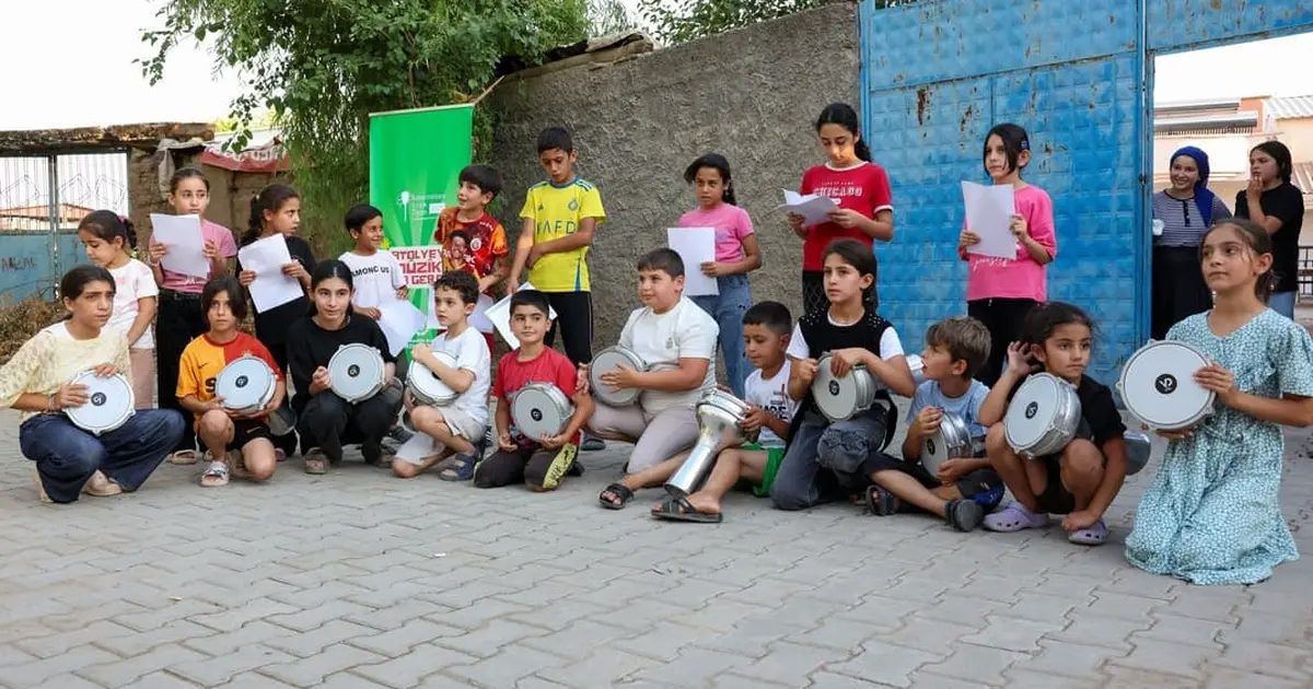 Diyarbakır Gezici Müzik Atölyesi’yle çocuklar konsere hazırlanıyor