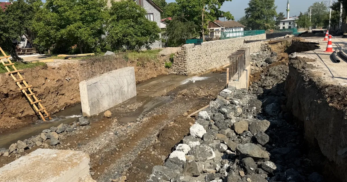 Düzce Aydınpınar’da hasar gören köprüler yenileniyor