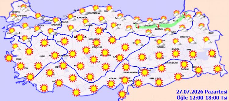Hava sıcaklıkları 40 dereceye yaklaşacak