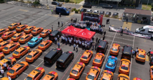 15 Temmuz'un 10. yılında şehitler anısına 253 taksiden oluşan bir