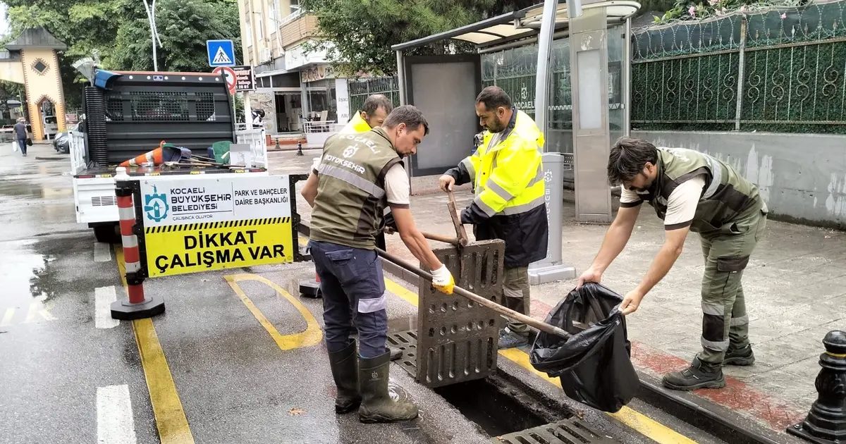 Kocaeli Büyükşehir kuvvetli sağanak sınavını başarıyla geçti