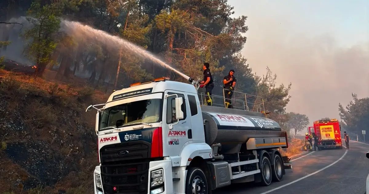 Kocaeli’den Balıkesir’e yangın desteği