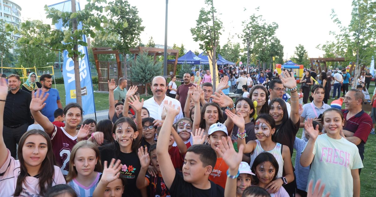 Konya’da ‘Parklarda Şenlik Var’ etkinliği çocukları buluşturuyor