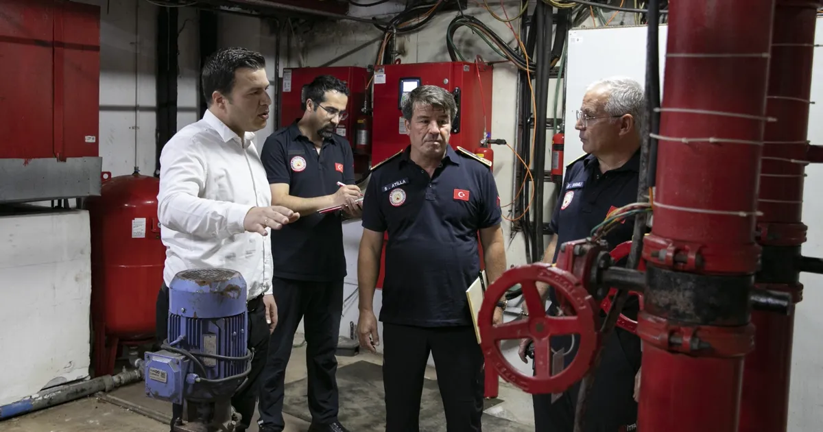 Mersin İtfayesi yangın güvenliği denetimlerini sürdürüyor
