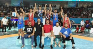 Bursa Büyükşehir Belediyespor Kulübü sporcuları, Ankara’da gerçekleştirilen Minikler Güreş Türkiye