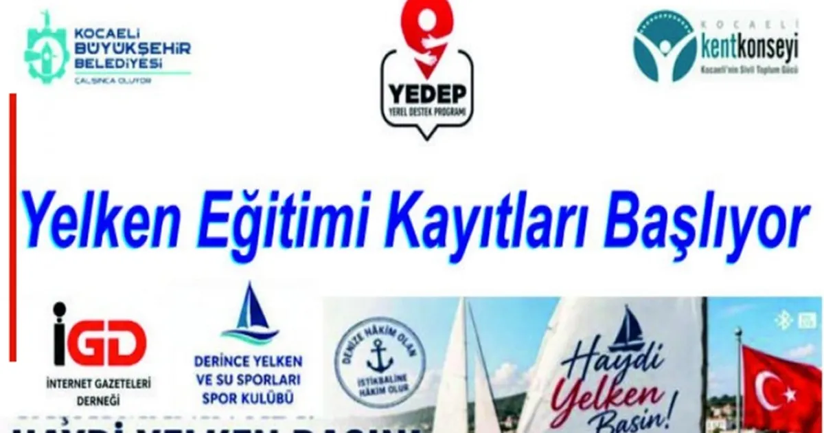 Türkiye’de bir ilk hayata geçiyor… “Haydi Yelken Basın!” için kayıtlar başlıyor