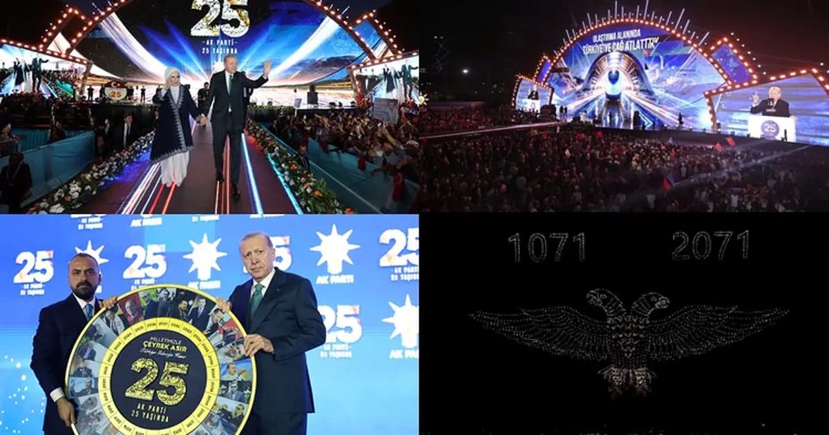 AK Parti 25 yaşında! Görsel şovlar tarihe damga vurdu