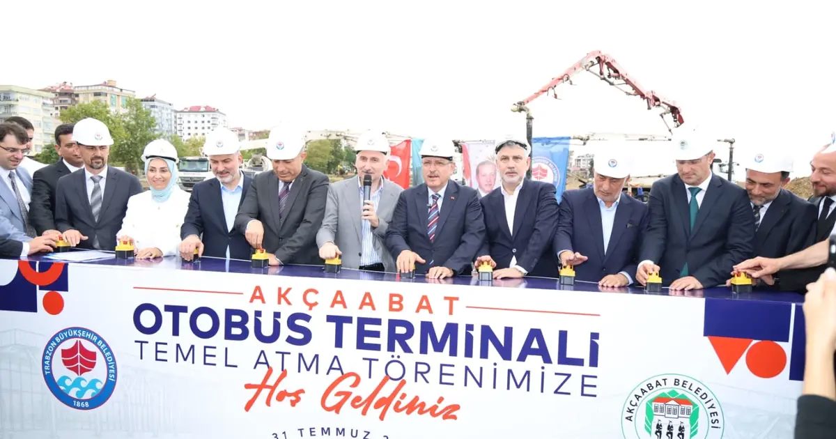 Akçaabat Otogarı’nın temeli atıldı
