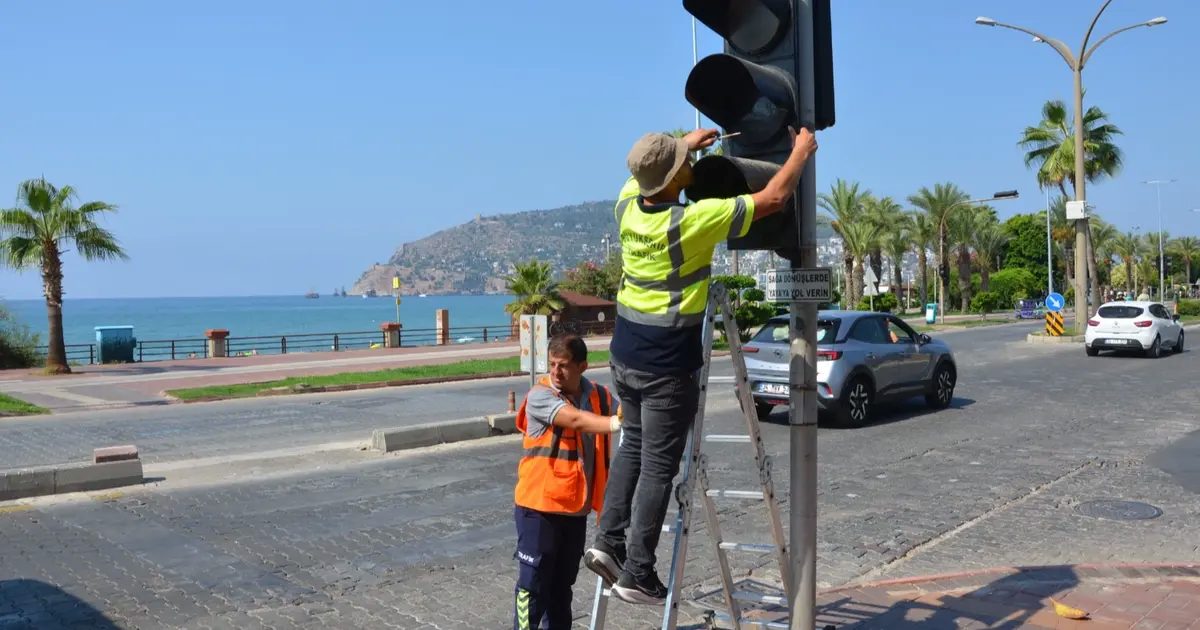Alanya’da sinyalizasyonlara genel bakım