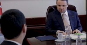 Adalet Bakanı Akın Gürlek, Muhsin Yazıcıoğlu’nun eşi Gülefer Yazıcıoğlu ve